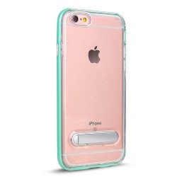 Apple iPhone 8 Plus / 7 Plus Clear Armor Bumper Kickstand Case (Green)